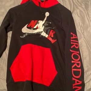 Black and Red Jordan Jumpman hoodie